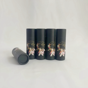 Tube cylindre biodégradable écologique fait à la main personnalisé recyclable baume à lèvres déodorant bâton papier disparaissant impression - Product Image 2