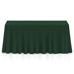 Hot Sale Emerald Green 120inch Woven 100% Polyester Wrinkle Free Durable <b>Tablecloth</b> <b>for</b> Wedding Banquet - Product Image 1