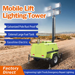 SDBM 6KW Diesel Generator Mobile <b>Light</b> Tower 9M <b>LED</b> Lighting For Outdoor Construction Site - Product Image 5