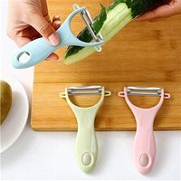 Couteau à éplucher multifonctionnel en plastique pour fruits et légumes, ustensile de cuisine domestique, direct usine