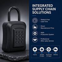 Boîte de sécurité intelligente antivol TTLock Tuya avec application/code/mot de passe, murale, extérieure, pour métal/ABS, personnalisable, IP65