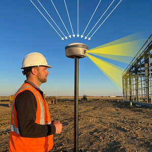 GNSS RTK GPS RTK เครื่องรับสัญญาณฐานและเครื่องรับสัญญาณแบบหลายระบบ RTK CORS แบตเตอรี่ใช้งานได้ยาวนาน - Product Image 4