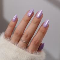 Faux ongles minimalistes de style coréen à couverture complète, ongles artificiels naturels et biologiques, emballage personnalisé