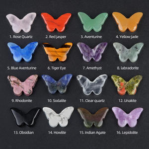 ราคาโรงงาน หินธรรมชาติบำบัด หินคริสตัลผสมรูปผีเสื้อ สำหรับตกแต่งหรือเป็นของขวัญ - Product Image 4