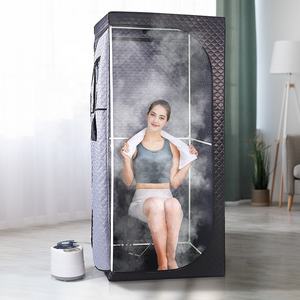 FUMEI <span class=keywords><strong>Sauna</strong></span> a Vapore Angolare Box per Dimagrimento e Detox Total Body, Tenda <span class=keywords><strong>Sauna</strong></span> Portatile Pieghevole da Interno con Riscaldamento 1000W - Product Image 1
