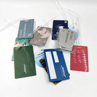 Étiquette de bagage en PVC personnalisée avec logo, sangle en plastique à sublimation, cordons personnalisés, rigide, imperméable pour avion