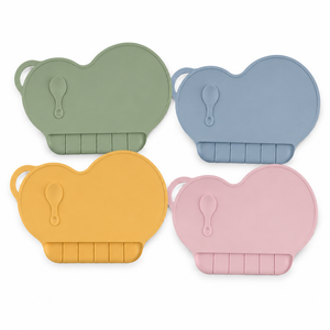 <span class=keywords><strong>Tapis</strong></span> de table en <span class=keywords><strong>silicone</strong></span> en forme de nuage pour enfants, antidérapant, de qualité alimentaire, avec fente de rangement pour cuillère et boucle de suspension - Product Image 1