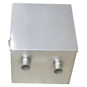 Singapore Restaurant Kitchen Oil Water Separator Treatment Factory Commercial Oil Grease Trap Interceptor Stainless Steel Carton