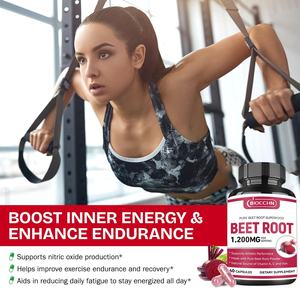 แคปซูลบีทรูท1200มก., ผงบีทรูทอินทรีย์สำหรับผู้ใหญ่, ผลิตภัณฑ์เสริมอาหารสมุนไพรธรรมชาติในแคปซูลมังสวิรัติ - Product Image 5