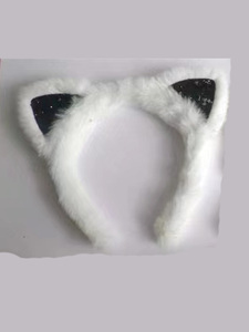 Set Cosplay di gatti di Halloween Costume da cartone animato per <span class=keywords><strong>bambini</strong></span> carino animale bianco gatto Cosplay orecchie in poliestere per entrambi i sessi - Product Image 4