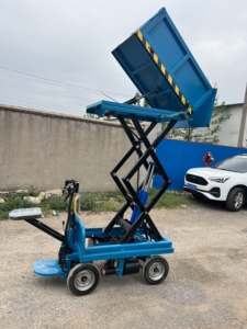 Ximulek <b>Handcart</b> Electric Hydraulic Lifting Platform Small Portable Handling Mobile Platform Loading Scissor Lift With Vehicle - Product Image 5