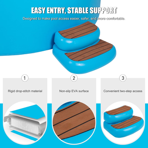 <span class=keywords><strong>Piscine</strong></span> <span class=keywords><strong>gonflable</strong></span> Drop Stitch, <span class=keywords><strong>piscine</strong></span> <span class=keywords><strong>gonflable</strong></span> à parois rigides très résistante pour jardin, pompe et filtre non inclus - Product Image 4