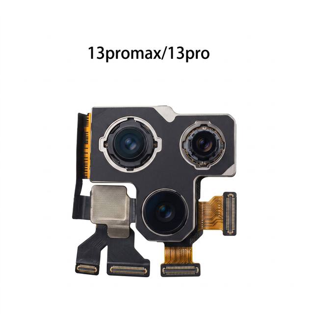 Rear Back Camera Module for iPhone 13 Pro Max, Triple Camera Full Assembly Flex Cable Replacement Repair Parts