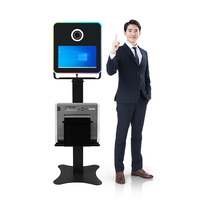 15.6 pouces nouveau Selfie miroir magique partage instantané Photomaton avec support d'imprimante Dslr Photobooth Machine miroir Photomaton