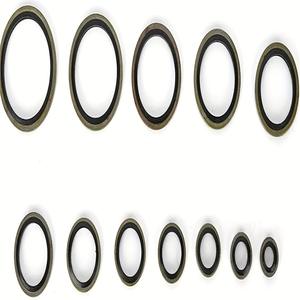 Joints d'étanchéité collés en métal et caoutchouc NBR, ensemble de joints d'huile pour l'étanchéité d'arbre, pièces hydrauliques résistantes à l'usure - Product Image 5