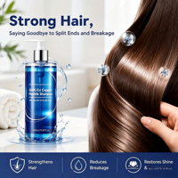 Shampooing OEM Doux Anti-Chute au Peptide de Cuivre GHK-Cu pour la Densité Capillaire et la Nutrition du Cuir Chevelu, Anti-Frisottis – En Stock
