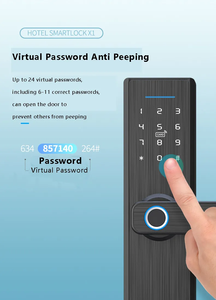 Silver Ttlock Tuya Zigbee Wifi Smart <strong>Door</strong> Lock Alexa Google Home Fingerprint Card Code Euro 4585 Mortise Digital <strong>Door</strong> Lock - Product Image 3