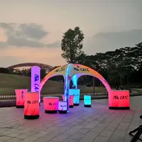 Tente gonflable scellée à l'air d'auvent de belvédère de logo personnalisé pour des manifestations Offre Spéciale exposition sport chapiteau d'air extérieur dôme publicitaire