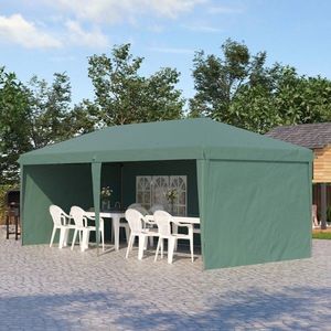 Green 10' X 20' up <b>Canopy</b> Party <b>Tent</b> with 4 Sidewalls for Weddings & Events - Product Image 1
