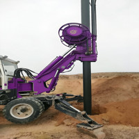 Foreuse rotative à percussion portable pour forage de puits, machine de forage rotative hydraulique pour fondations d'ingénierie