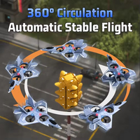 Drone de combat RC EPT 2.4G pour enfants et débutants, avion télécommandé en mousse EPP avec mode sans tête, décollage à une touche, acrobaties à 360°