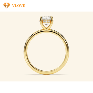 <span class=keywords><strong>Bague</strong></span> en diamant de laboratoire taille 7, <span class=keywords><strong>bague</strong></span> de fiançailles en <span class=keywords><strong>or</strong></span> jaune 1 carat, <span class=keywords><strong>or</strong></span> véritable 14 carats, coupe ronde, alliance de mariage certifiée GIA pour femme - Product Image 2