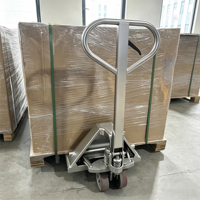 Transpalette manuel en acier inoxydable 304 ATS 2 tonnes avec balance, transpalette en acier inoxydable durable et facile à utiliser