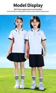 521001 Uniforme scolaire d'été tendance pour filles et garçons, créez votre propre modèle d'uniforme scolaire, uniforme sportif - Product Image 6
