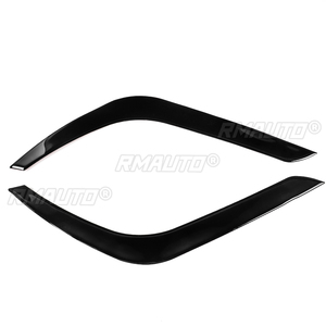 ฝาครอบตกแต่งขอบไฟหน้าสีดำ 1 คู่ สำหรับ Toyota Tundra ปี 2014 2015 2016 2017 2018 สติ๊กเกอร์ติดรถยนต์ ฝาครอบตกแต่งขอบไฟหน้า - Product Image 2