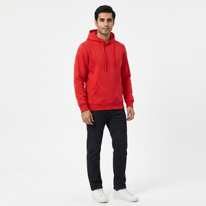 Nouveaux sweats à capuche pour hommes, décontractés, couleur unie, manches courtes, broderie, pull à capuche d'hiver FINER THREADS, séchage rapide, respirant - Product Image 1