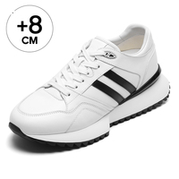 Vente en gros usine Baskets de sport et décontractées pour hommes, respirantes, de haute qualité, rehaussantes de 8 cm, avec logo personnalisable