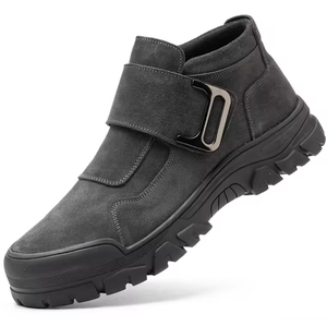 <span class=keywords><strong>Scarpe</strong></span> di sicurezza Unisex JIANKUN estive stivali da saldatore in <span class=keywords><strong>pelle</strong></span> <span class=keywords><strong>scamosciata</strong></span> con punta in acciaio Anti-fracassa maglia Anti-foratura stivale primavera autunno - Product Image 6