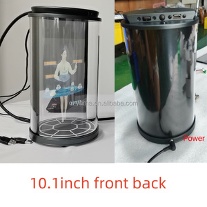 จอแสดงผลเทคโนโลยี3D โฮโลแกรมขนาด5.5นิ้วการฉายภาพโฮโลแกรม3D รูปทรงกระบอกพร้อมจอแสดงผลโปร่งใสสำหรับการโต้ตอบ - Product Image 4