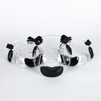 Masque de protection facial transparent léger en ABS Quteng pour les arts martiaux, taekwondo, karaté, boxe, équipement d'entraînement unisexe