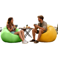 Nouveau Fauteuil Gonflable Moderne d'Extérieur en Peluche, Chaise Longue de Salon ou de Bureau, Canapé Gonflable Floqué 6 Couleurs