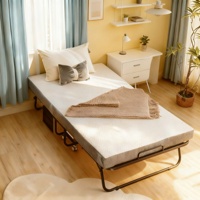 Lit pliant en métal portable avec mousse souple, vente directe d'usine de meubles chinois, pour la maison, la chambre à coucher, l'hôtel, l'hôpital, le bureau