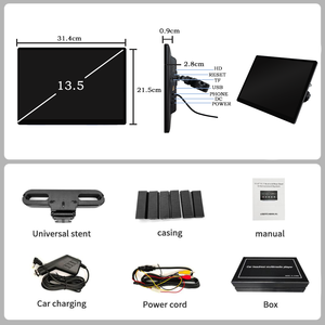 <span class=keywords><strong>Monitor</strong></span> per Poggiatesta Auto da 13,5 Pollici con Touchscreen IPS Android, Intrattenimento per Sedili Posteriori, USB/WiFi, Stereo, <span class=keywords><strong>TV</strong></span> Specchio - Product Image 3