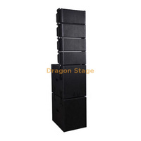 Altavoz Line Array Pasivo Dragonstage HL1650 de 6.5 Pulgadas, 190W de Potencia, 760W de Salida Máxima para Eventos en Vivo, Iglesias, Sonido Profesional