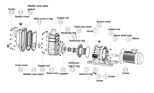 Pompe centrifuge auto-amorçante horizontale 10 CV haute pression OEM pour produits chimiques, pompe de surpression d'eau pour <span class=keywords><strong>plomberie</strong></span> et piscine 60 Hz - Product Image 3