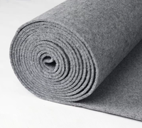 Tapis en polyester gris écologique, imperméable, antibactérien, antidérapant, épais et moelleux, hauteur de poils de 10 mm, pour usage commercial, domestique et hôtelier
