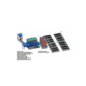 Professionelle Erfahrung Hohe Rückgewinnungsrate Geringe Investitionskosten Gold-Erz Schwerkraftabscheider-Anlage Maschine - Product Image 1