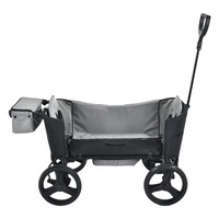 Nouvelle popularité meilleure poussette wagon pour enfants voiturette de plage glamping avec auvent pour le camping en plein air avec de grandes roues