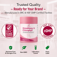 Cápsulas Veganas de Glutatión y Clorofila de 1100mg de Chinaherbs Wholesale para Frescura Interna, Listas para Enviar, Precio al por Mayor