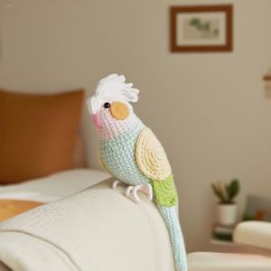 DIY Colorful Handmade Pro Crocheting Set with Crochet Tools Parrot Bird DIY Yarn Crochet Weaving Kit with <strong>Video</strong> <strong>Tutorials</strong> - Product Image 6