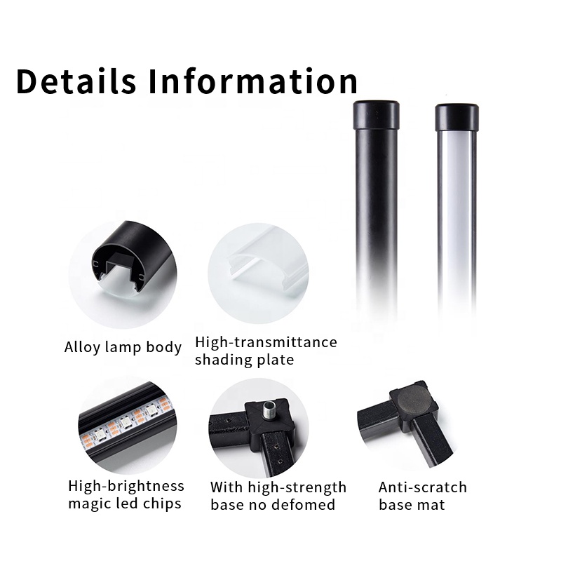 Creative Modern Color Changing Smart Wireless Wifi App Control Music RGB Wall Corner Led Floor Lamp for Bedroom