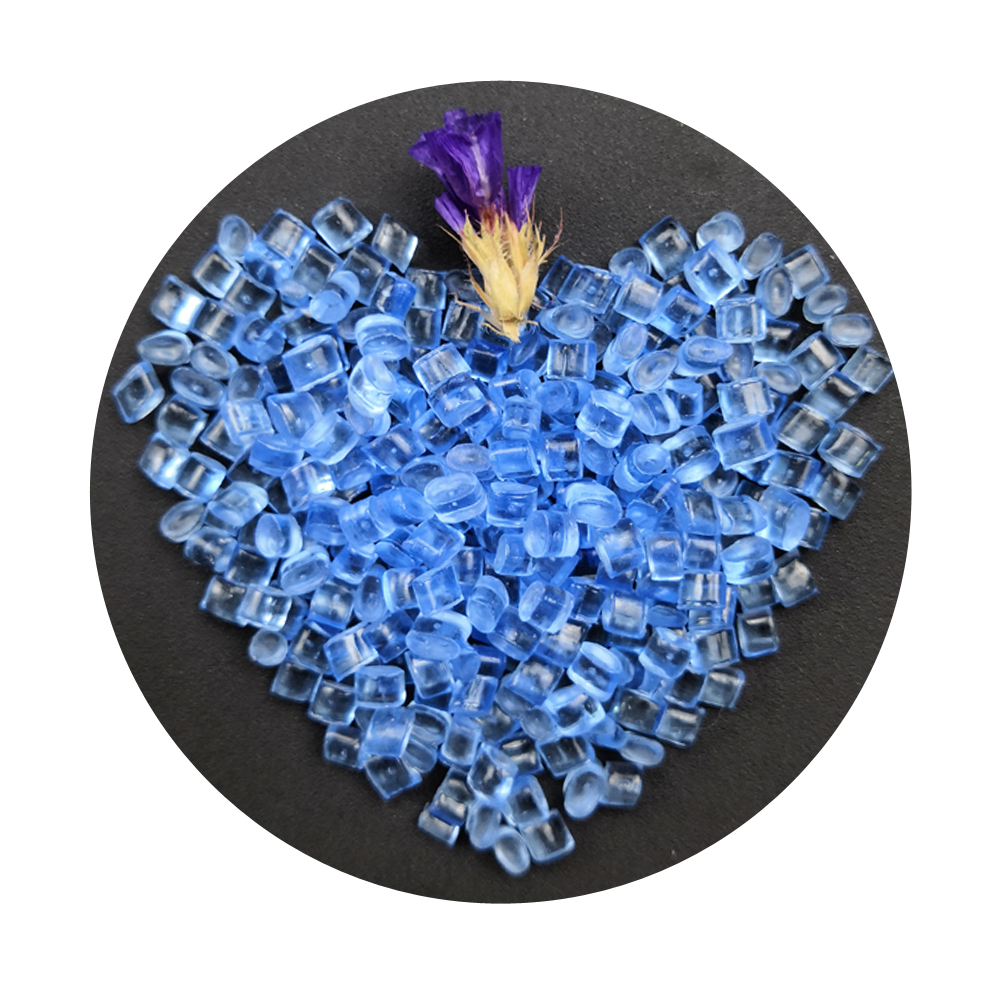 Голубые поликарбонатные гранулы, Чистый Прозрачный поликарбонатный пластик, сырье, цена за 5 галлонов бутылок