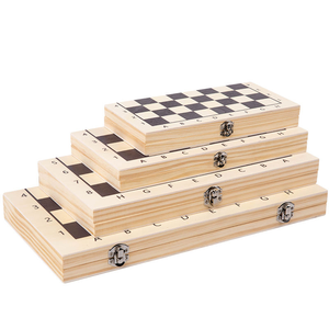 Jeu d'échecs pliable en bois <span class=keywords><strong>de</strong></span> pin avec coordonnées, jeu d'échecs <span class=keywords><strong>de</strong></span> <span class=keywords><strong>voyage</strong></span> portable avec fermeture mécanique, jeu d'échecs personnalisable - Product Image 2