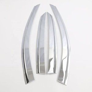 Accesorios Exteriores, Parasoles Laterales para Ventanas, Visera para Lluvia, Visera para Puerta, Cromado Negro para 2019 3 Hatchback - Product Image 3