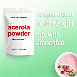 Polvere di Acerola biologica Super cibo vegano amichevole vitamina C per un ottimo sapore per bevande, frullati e bevande - Product Image 3