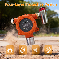 Analyseur de détection de gaz combustibles fixe, moniteur avec protection IP66, haute précision, combustion catalytique H2 / H2S / CO2 / ammoniac